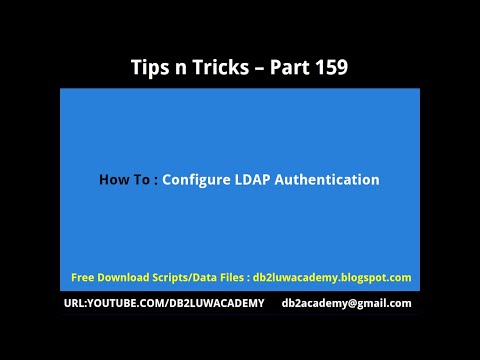 Tips n Tricks Part 159 Configure LDAP Authentication for Db2