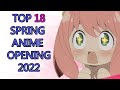 Top 18 spring 2022 anime rank op