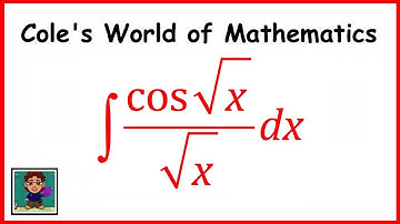 Integral of cos(sqrt x)/sqrt x ❖ Calculus ❖ Trig Integrals