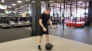 Medball/deadball clean to press