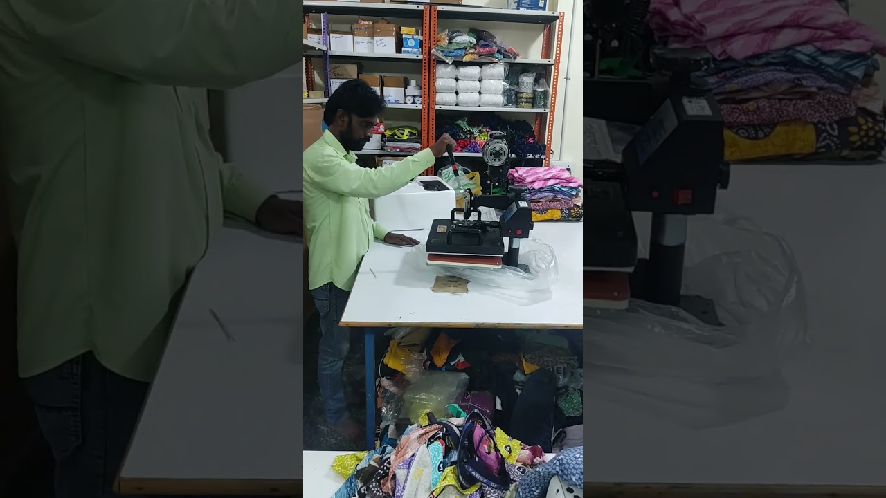 #tshirtprinting #sublimation #dtf  Heat Transfer machine Unboxing || fusing Machine