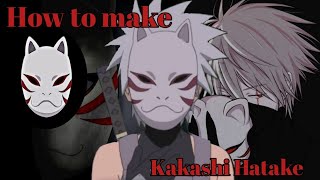 How to make/tutorial topeng anbu Kakashi Hatake