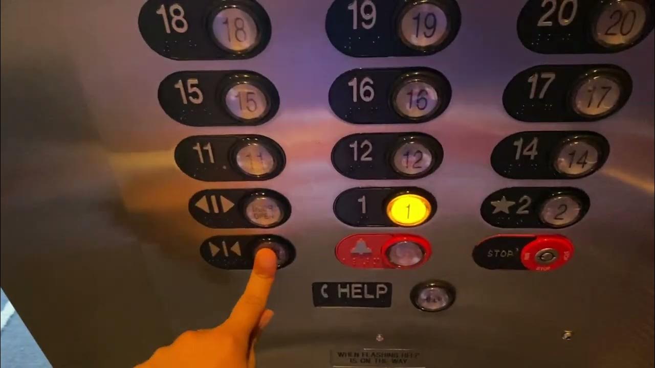 Kone traction elevators at world center marriot in Orlando Florida