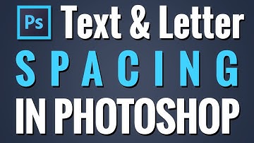 How to Change Text Spacing Letter - Photoshop Tutorial