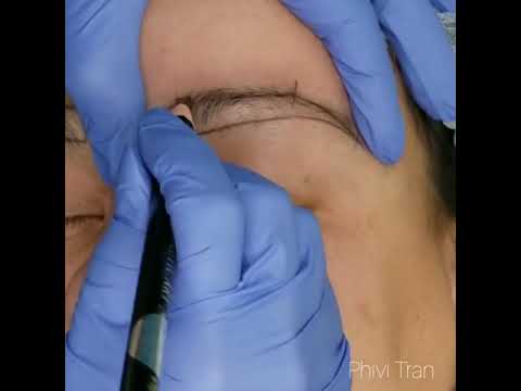 How to draw unsymmatrical eyebrows