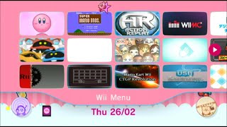 My Hacked Wii Menu - Kirby Edition