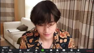 BTS V Kim Taehyung Zoom Study | no music, paper asmr, white noise [1 HOUR]