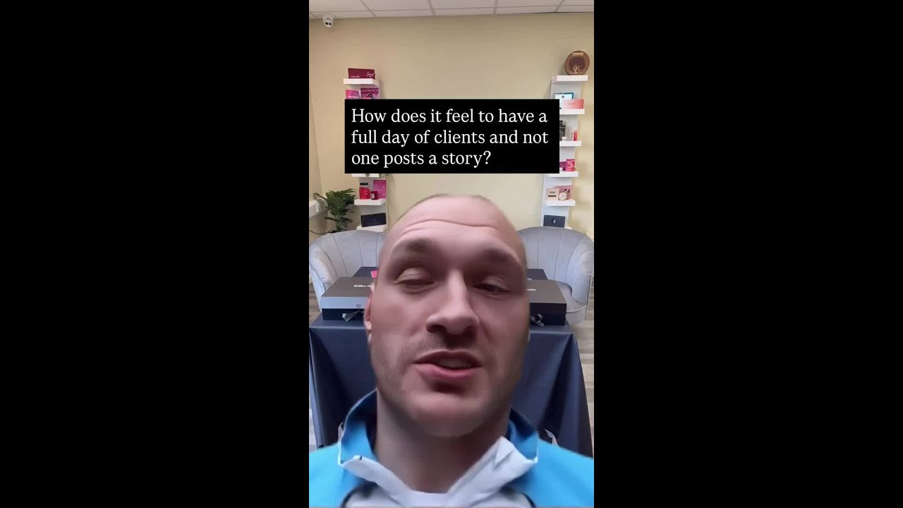 Share this to remind your clients how much posting a story of their result means to you!