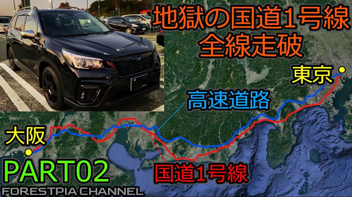 【地獄】東京-大阪間 国道1号線全線走ったらヤバすぎた PART2// フォレスター