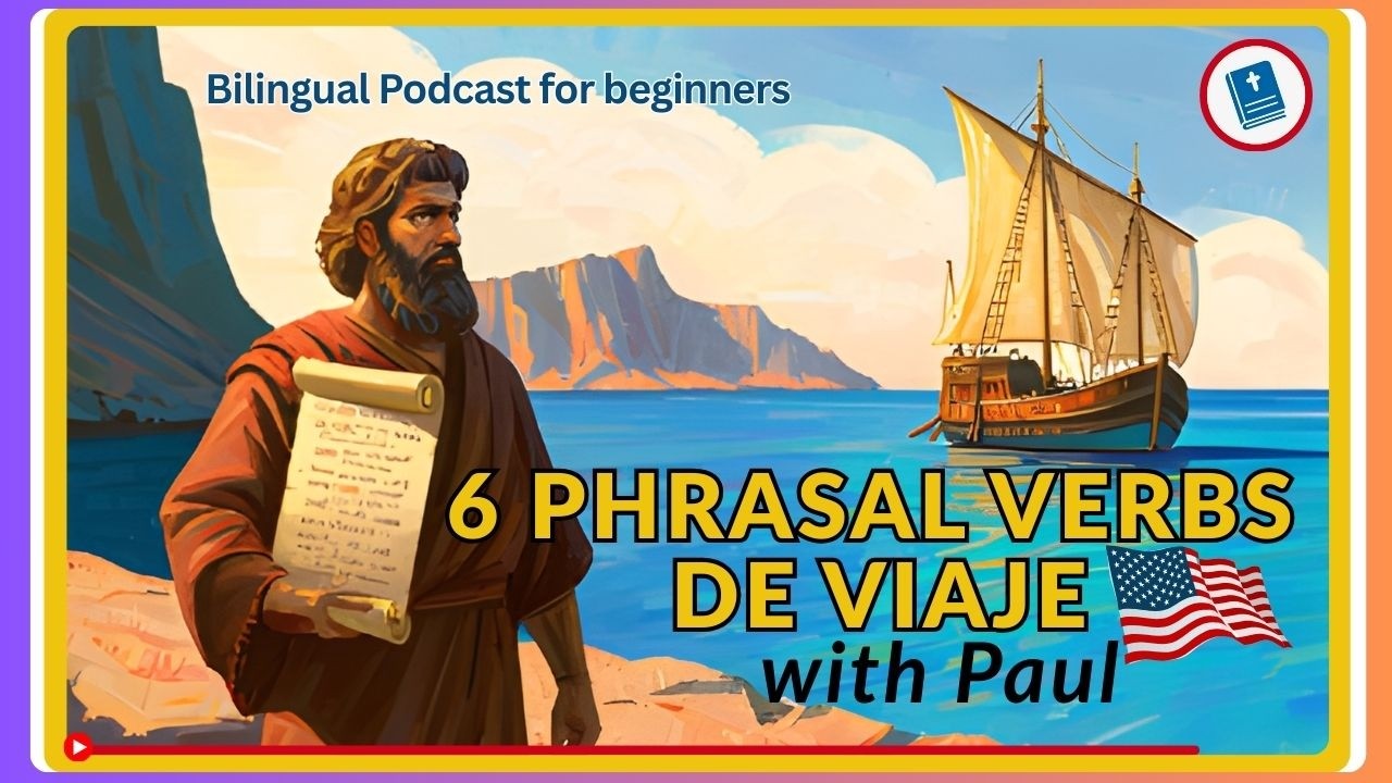 Aprende Phrasal Verbs de VIAJE en Inglés con la Biblia | Conversación Fácil para Principiantes A1–A2