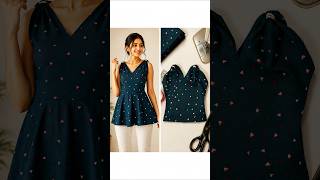 💃Summer dress cutting|Easy short Kurti cutting tips|Short top cutting tips|Frock cutting