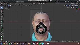 Adapting a mask for a face scanned by photogrammetry