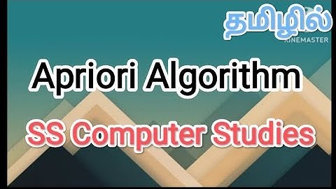 Apriori Algorithm | data mining and machine learning in tamil,#sscomputerstudies,#apriori