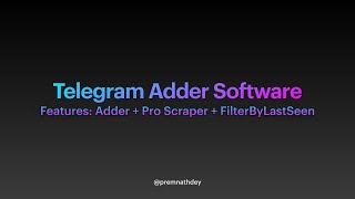 Telegram multiple Account Bulk Message Sender | Updated tool December 2021