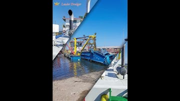 Cool display of cutter suction dredger
