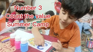 Number 3 |Value and formation| #counting #numbers #numberssong #summercamp