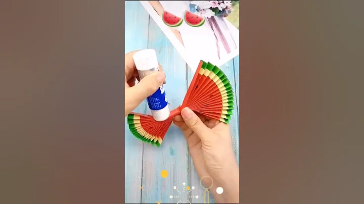 #Make #paper fan #diy #kids#craft #easy