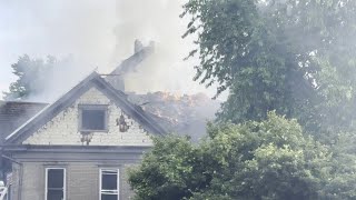 Multiple fire crews respond to house fire in Sunbury