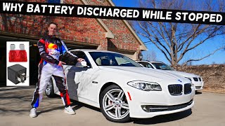 WHY BATTERY DISCHAGRING WHILE STOPPED BMW F10 F11 528i 535i 520i 530i 550i 518d 520d 525d 530d 535d