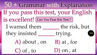 50 + English Grammar Quiz with Explanations | Only Geniuses Score 100% ⚡| Test Your English 🚀| No.1 screenshot 2