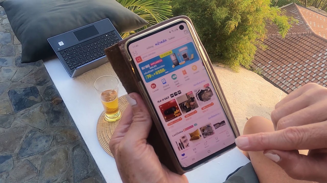 Troy & Liss Koh Tao  - Lazada App - Change the language  - Thai to English