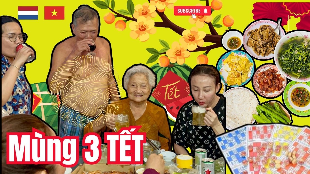 Mùng 3 Tết ấm áp: chia tay gia đình về lại Hà Lan – sum họp sum vầy – ngoại bất ngờ ghé thăm