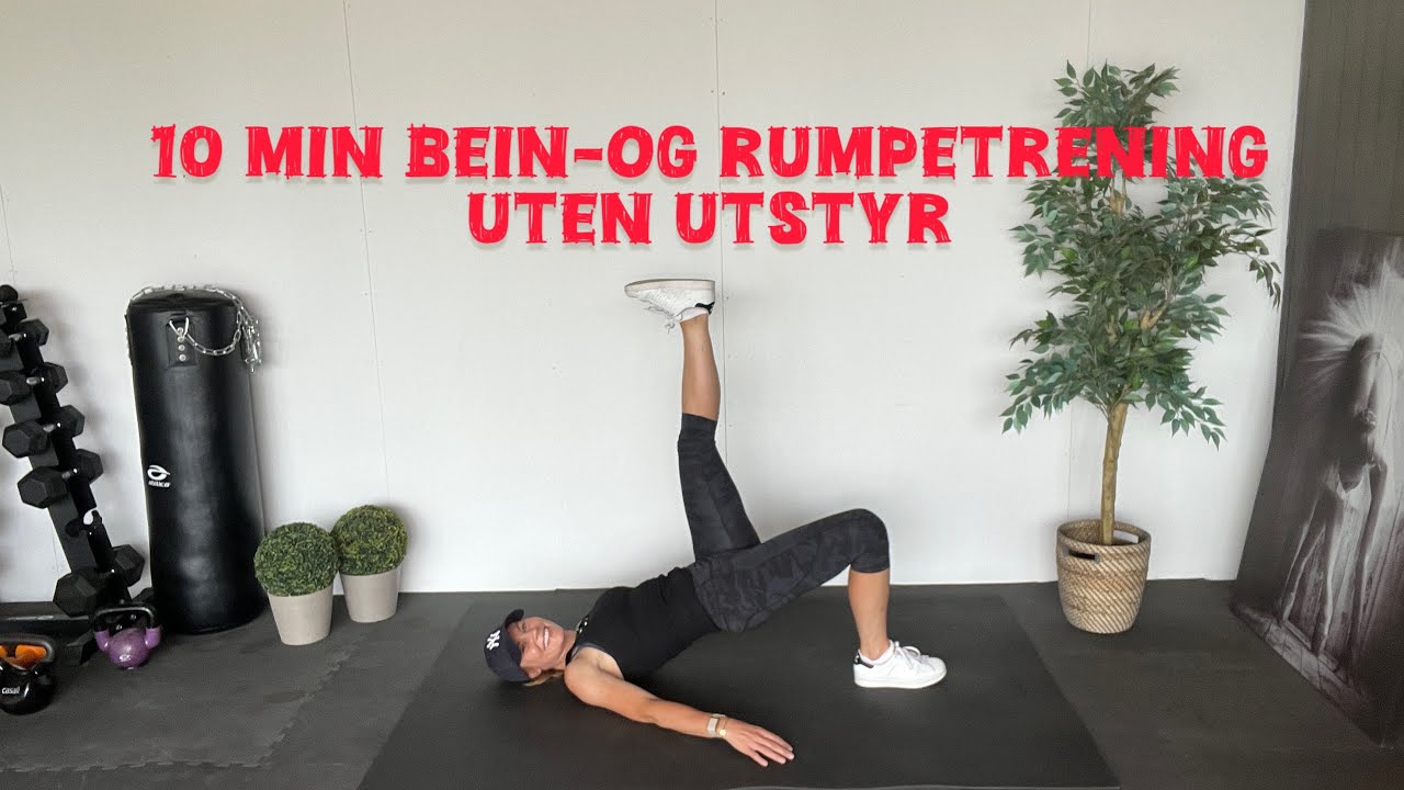 Ny!! 🔥 10 min bein-og rumpeøkt uten utstyr | med pt_monica