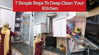 🦋7 Simple Steps To Deep Clean Your Kitchen!🦋