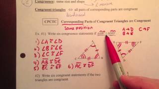 Geometry Notes 4-2 CPCTC Part 1