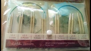 KNIT PICKS OPTIONS SHORT NICKEL PLATED Interchangeable circular knitting Needle set review.