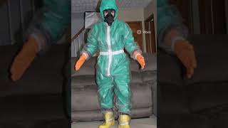 #hazmatsuit #radiationprotection #gasmask