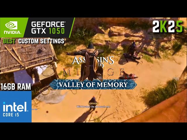 Assassin's Creed Mirage Valley of Memory | GTX 1050 2GB with Core