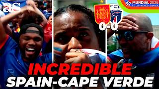 CAPE VERDE fans EXPLODE in BOSTON after STUNNING Spain at the WORLD CUP