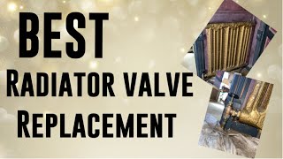 Replacing a radiator shut off valve