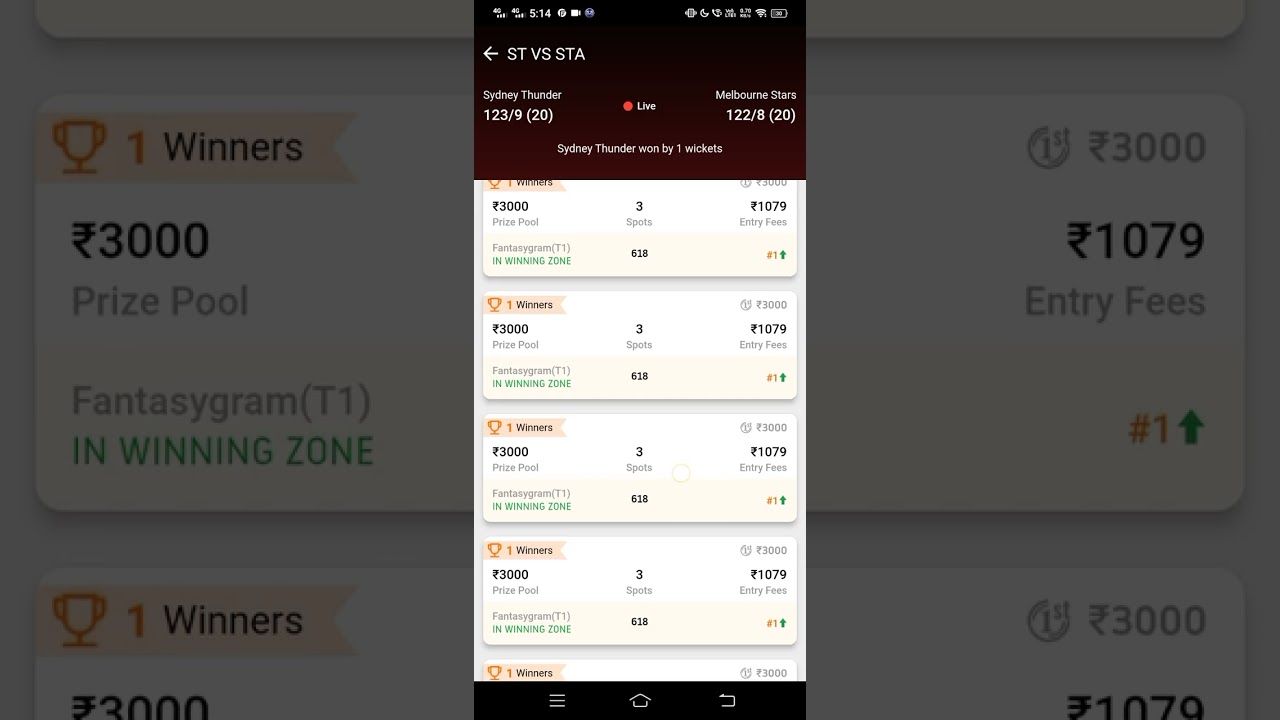 fantasygram live  / fantasygram today live / 