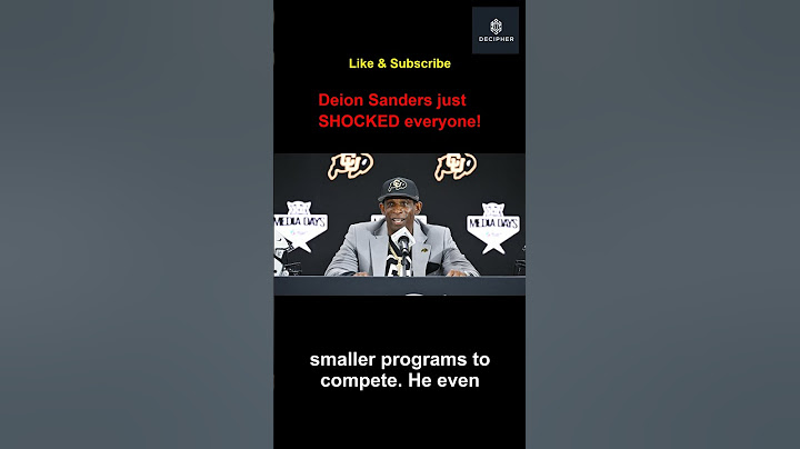 Deion Sanders CALLS OUT College Football!