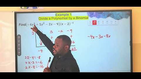 Divide polynomial by Binomial with reminder (Synthetic method)