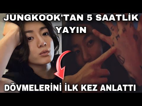 İlk TAEKOOK yayını! JK 5 saatlik yayında DÖVMELERİNİ İLK kez ANLATTI!