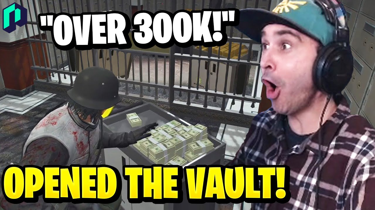 Summit1g hits 300k VAULT Bank Heist with Helicopter Escape! | GTA 5 NoPixel RP