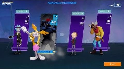 Request:Bugs Bunny Vs Rick Vs Morty Vs LeBron James|MultiVersus