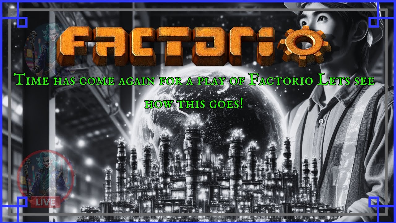 New Factorio Playthrough .... I think! LIVE!!!! - YouTube