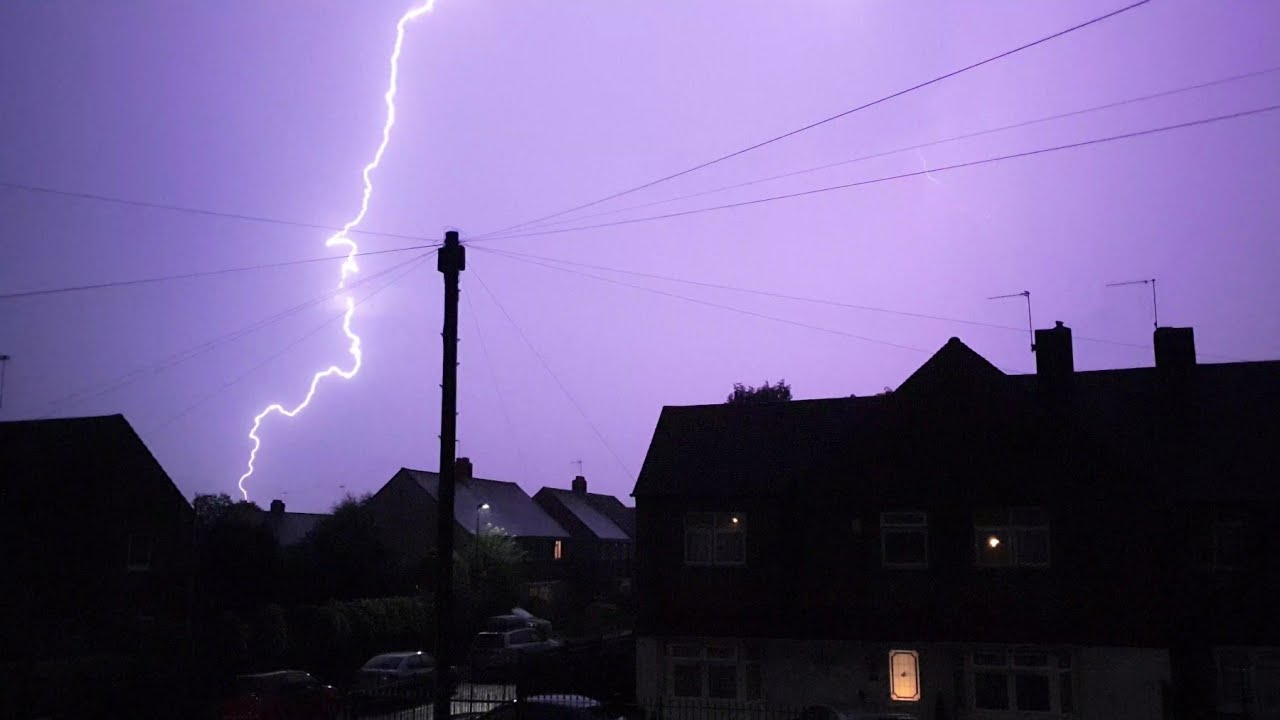 Thunderstorm In Edmonton, North London. 13.08.2020.
