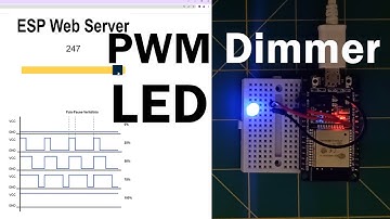 LED Dimmer PWM Controller ESP Web Server ESP32 PWM with Arduino IDE ESP8622
