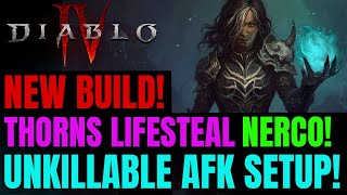 NEW THORNS   LIFESTEAL Necromancer Off Meta AFK Build!! | Diablo 4