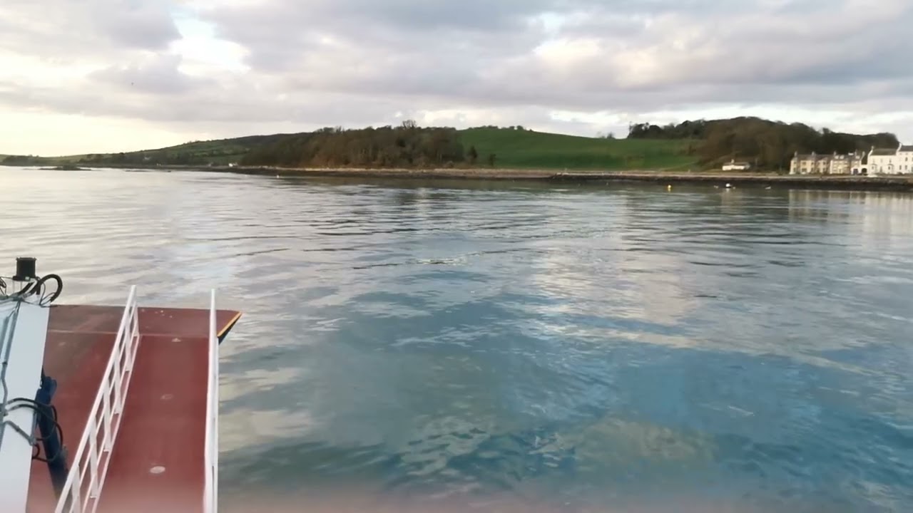 POV - taking the car ferry from Strangford to Portaferry, NI