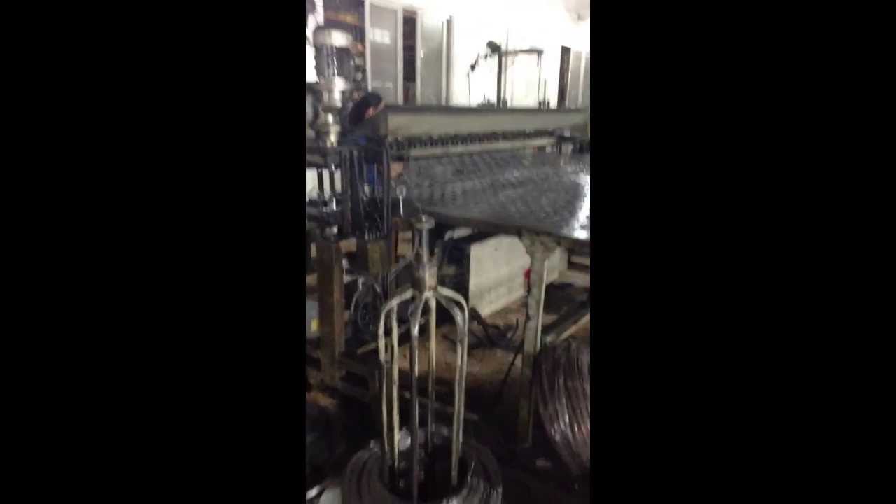 Mattress springs being made at factory