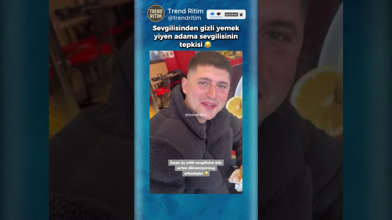 Gizli Gizli Yemek Yiyen Sevgilisine Şaşıran Kadın 🤣😄