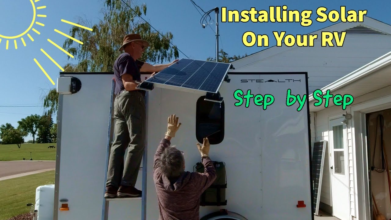 Installing New BougeRV Solar Panels On A Cargo Trailer Roof What you