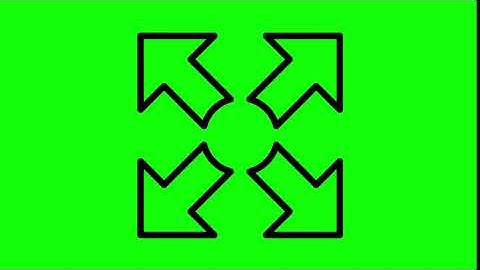 Animated Fullscreen Icon on Green Screen With Pop-up Sound