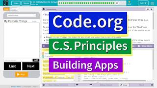 Introduction to Arrays Lesson 13.28 Tutorial with Answers Code.org CS Principles